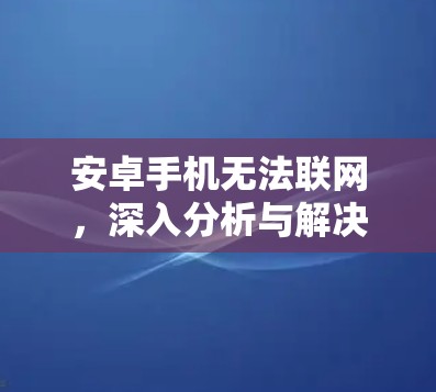 安卓手机无法联网，深入分析与解决方案