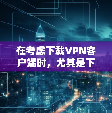 在考虑下载VPN客户端时,尤其是下载后的软件自动加速后,用户可能会面临以下问题和解决方案 在考虑下载VPN客户端时,尤其是下载后的软件自动加速后,用户可能会面临以下问题和解决方案
