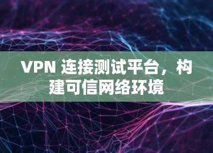 VPN 连接测试平台，构建可信网络环境