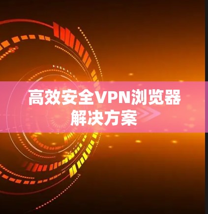 高效安全VPN浏览器解决方案 高效安全VPN浏览器解决方案