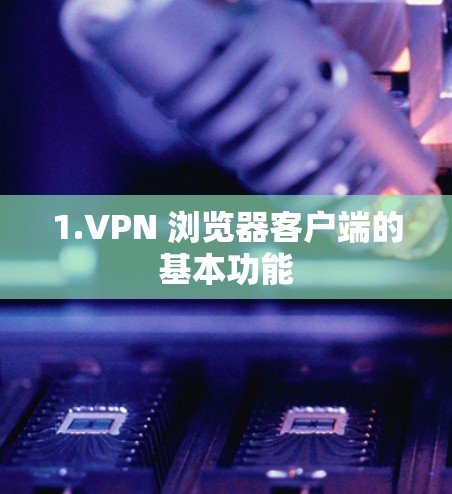 1.VPN 浏览器客户端的基本功能 1.VPN 浏览器客户端的基本功能